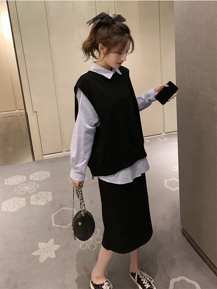 【set】スウィートファッション洋気着痩せ3点セット G2289