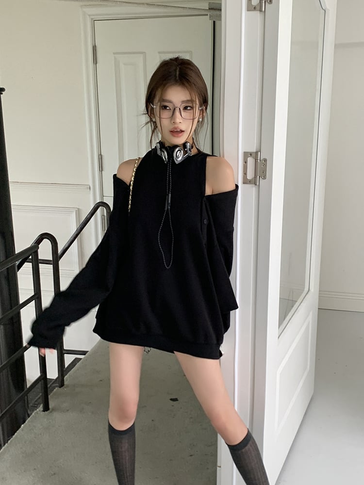 【tops】オフショルダープルオーバー　M26149