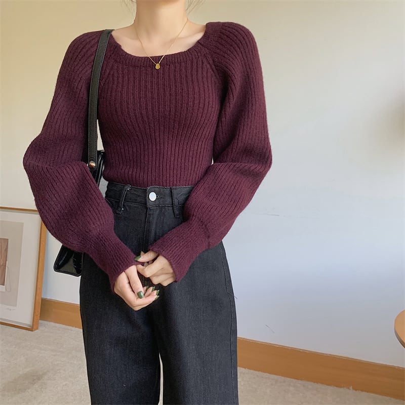 【tops】ニットトップス　M27328