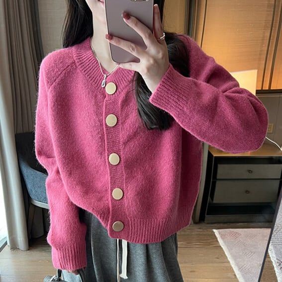 【outer】ニットカーデ　M25678