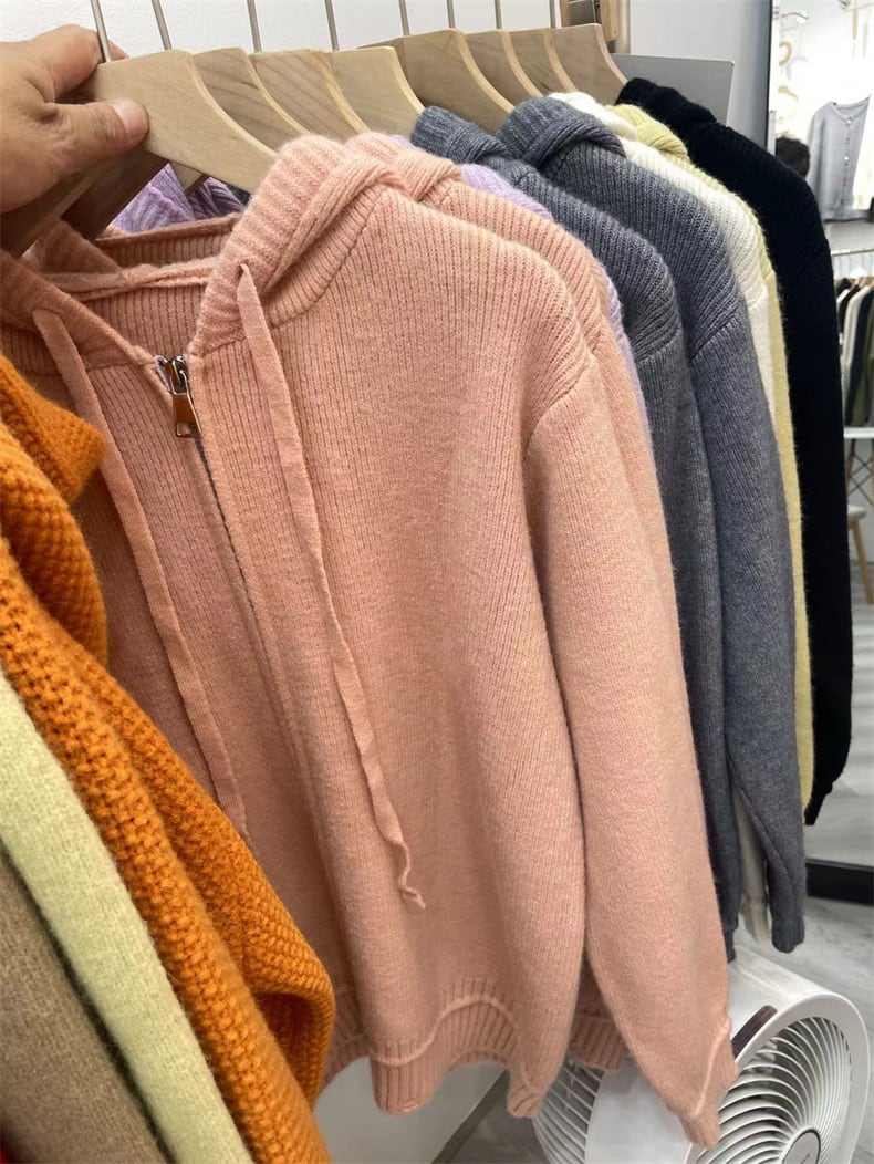 【outer】Wジップニットカーデ　M25955
