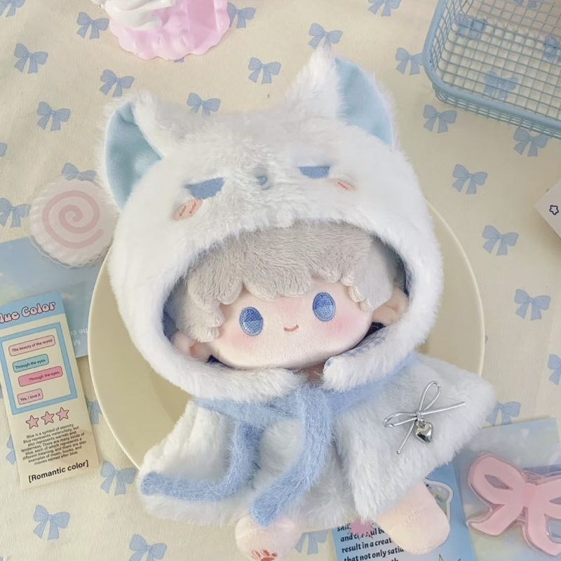 【GOODS】着せ替え 20cm  ねこ ぬいぐるみ服 マント Q2553