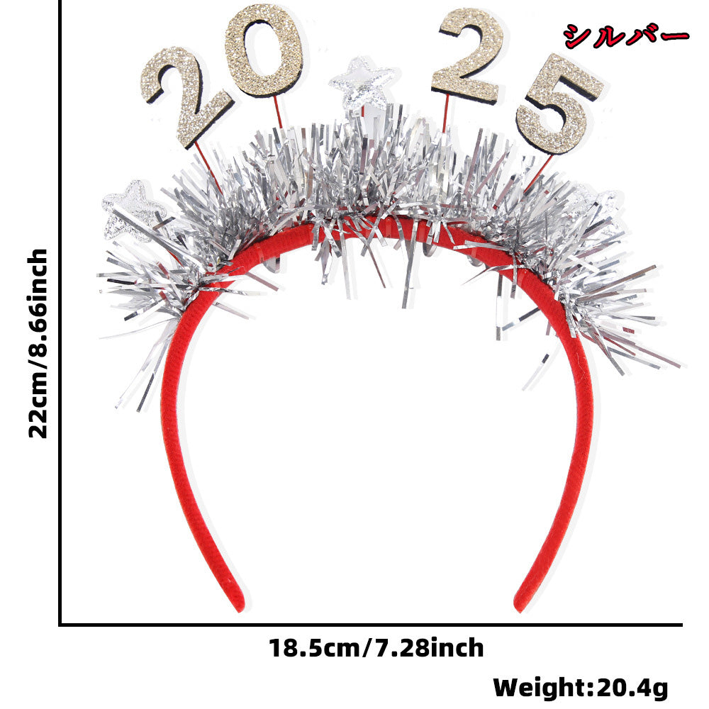 【小物】クリスマスカチューシャヘアアクセサリーF8450