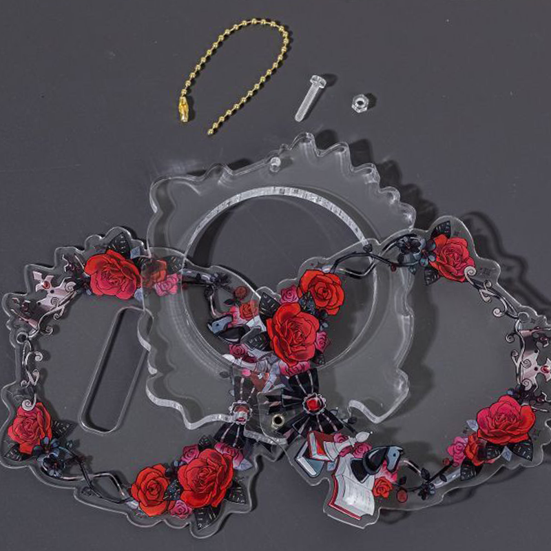 【GOODS】58－65mm 花輪 缶バッジホルダー カバー Q2245