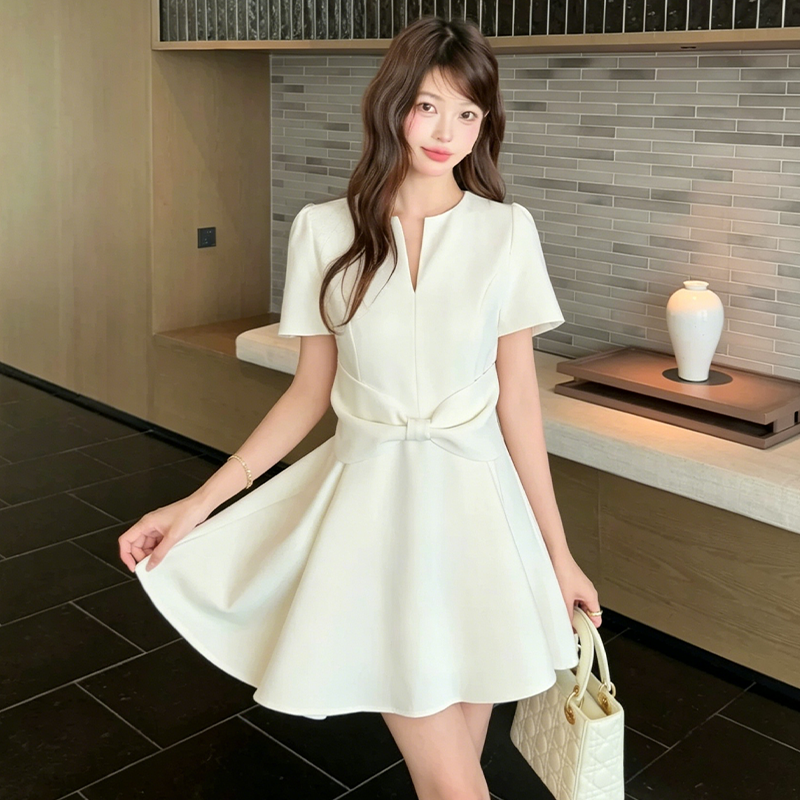 【dress】リボンミニワンピース　N3591