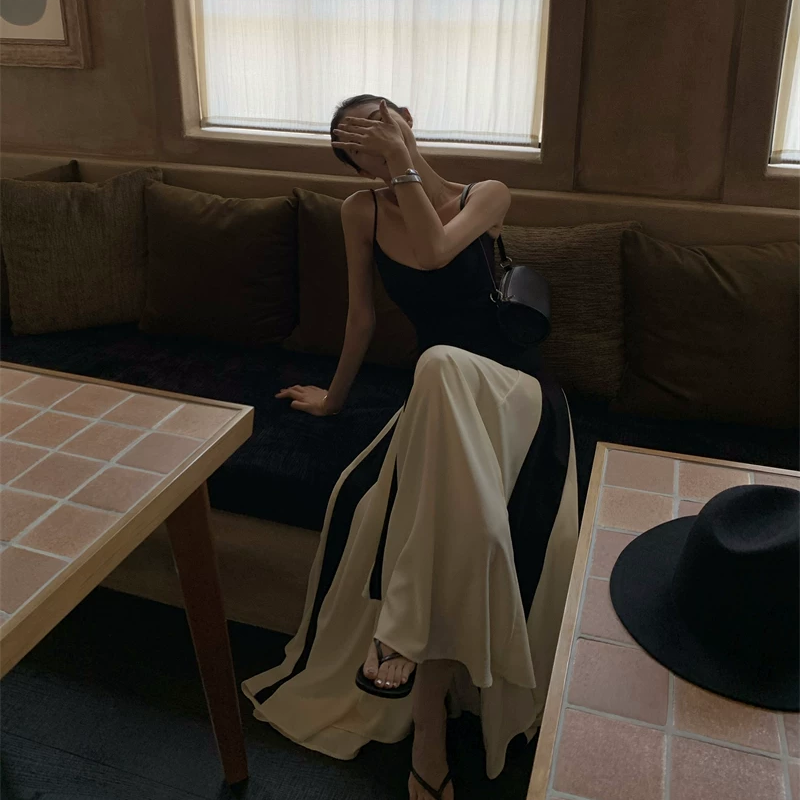 【dress】ロングキャミワンピース Q8394