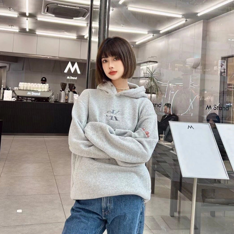 【tops】フード付き長袖パーカーF8111