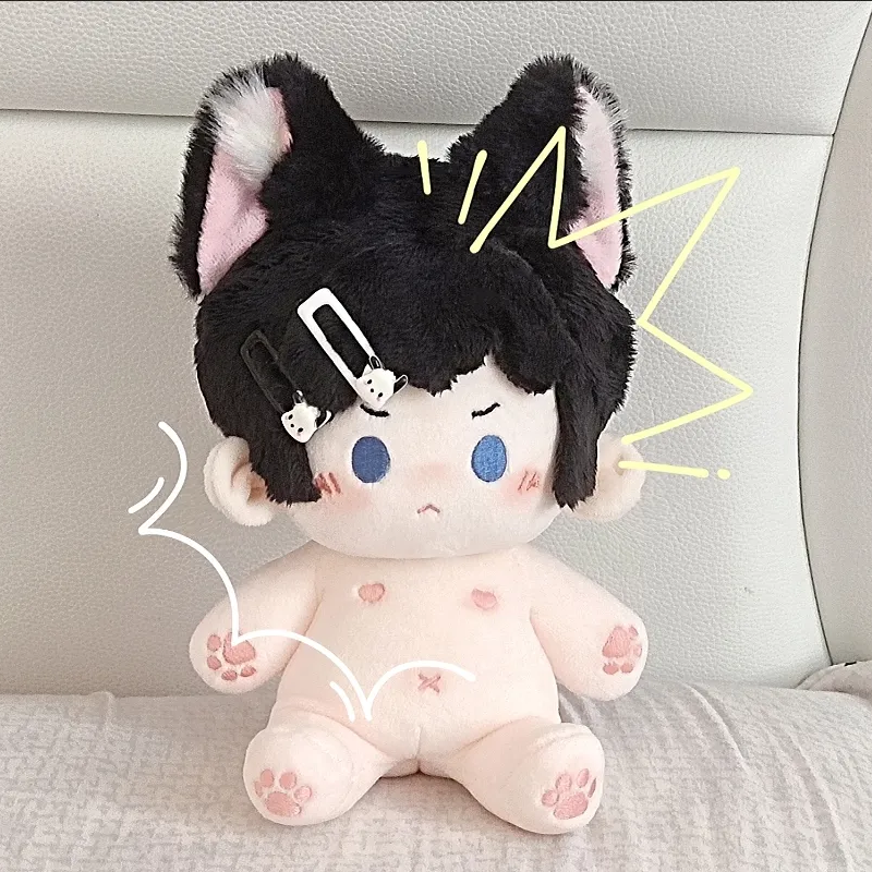 【GOODS】着せ替え  ぬいぐるみ服 猫耳としっぽ セット Q2559