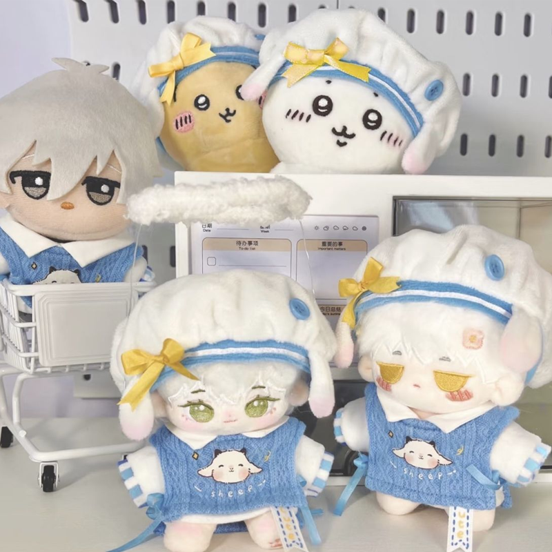 【GOODS】着せ替え 10cm ひつじ ぬいぐるみ服 ３点セット Q2522