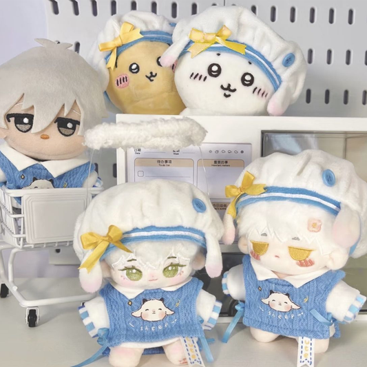 【GOODS】着せ替え 10cm ひつじ ぬいぐるみ服 ３点セット Q2522