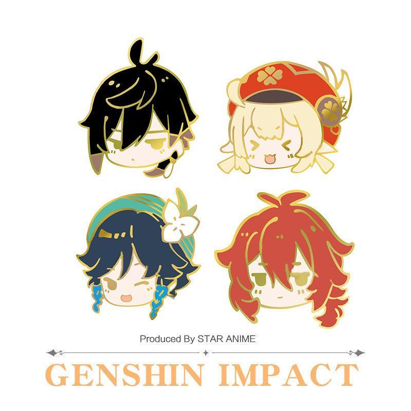 【GOODS】原神 金属 プローチ Q2556