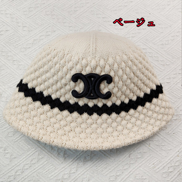 【小物】4色ニットサファリハットF8387