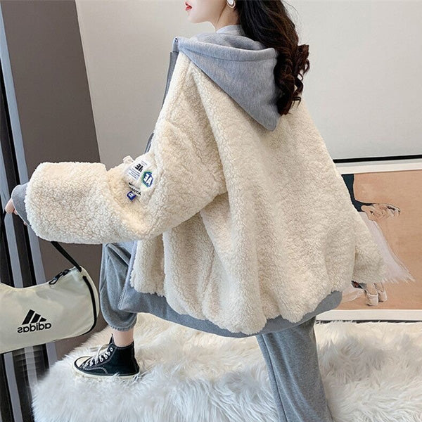 【outer】厚手長袖冬新作ショート丈コートF8259