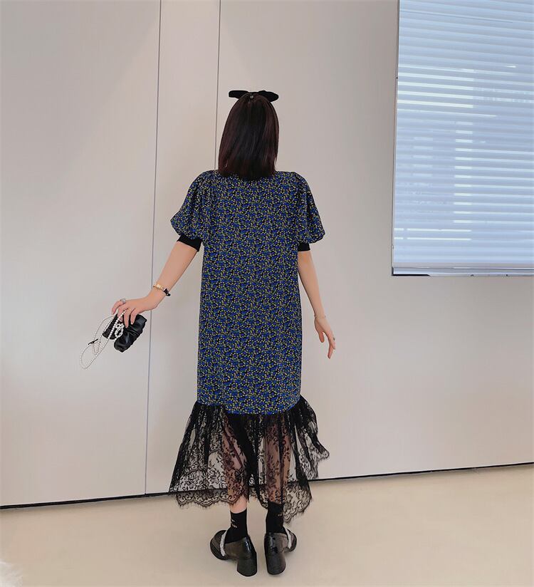 【dress】レース花柄ワンピース　M25158