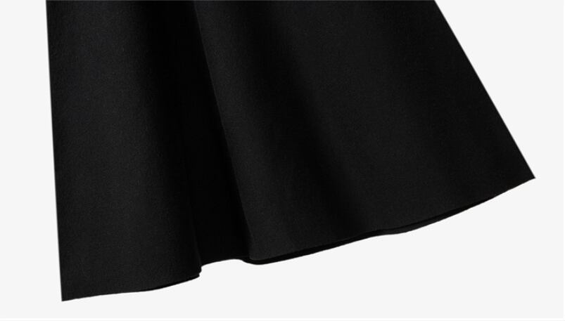 【dress】韓流スタイル!気質満点スウィートAラインハイウエストニットワンピース G2444