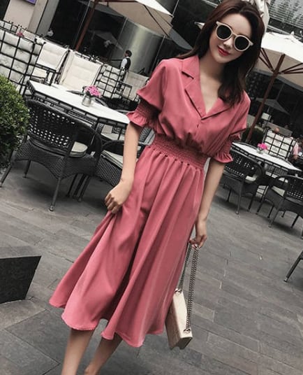 【dress】ファッション高級感夏好感度UP!気質満点ワンピースF0068