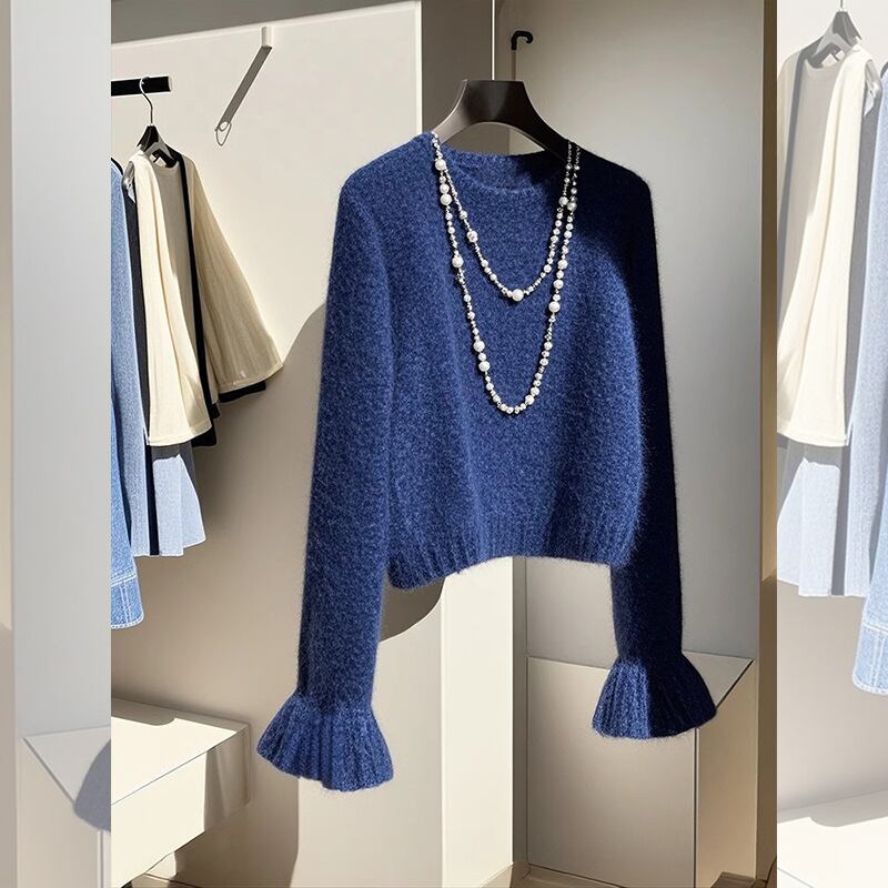 【tops】フレアスリーブニットセーター　M29159