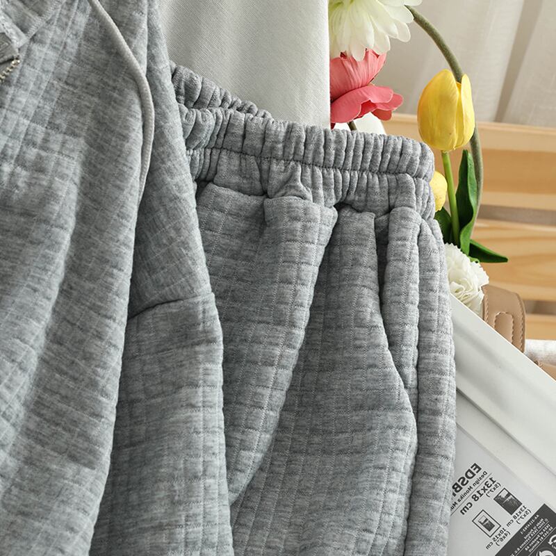 【set】韓流スタイル!気質満点カジュアルアウター+キャミソール+パンツ3点セット G2925