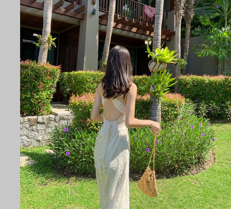 【set】Vネックレースバックで綺麗オールインワンG21327