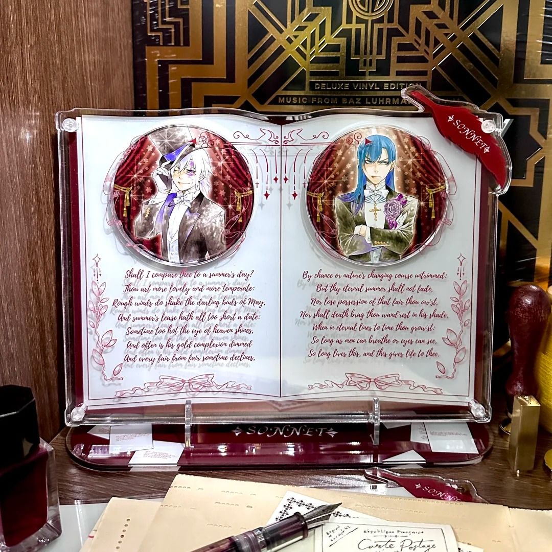 【GOODS】アクリル 58/65/75mm 缶バッジ  ソネット ディスプレイスタンド Ｑ2154