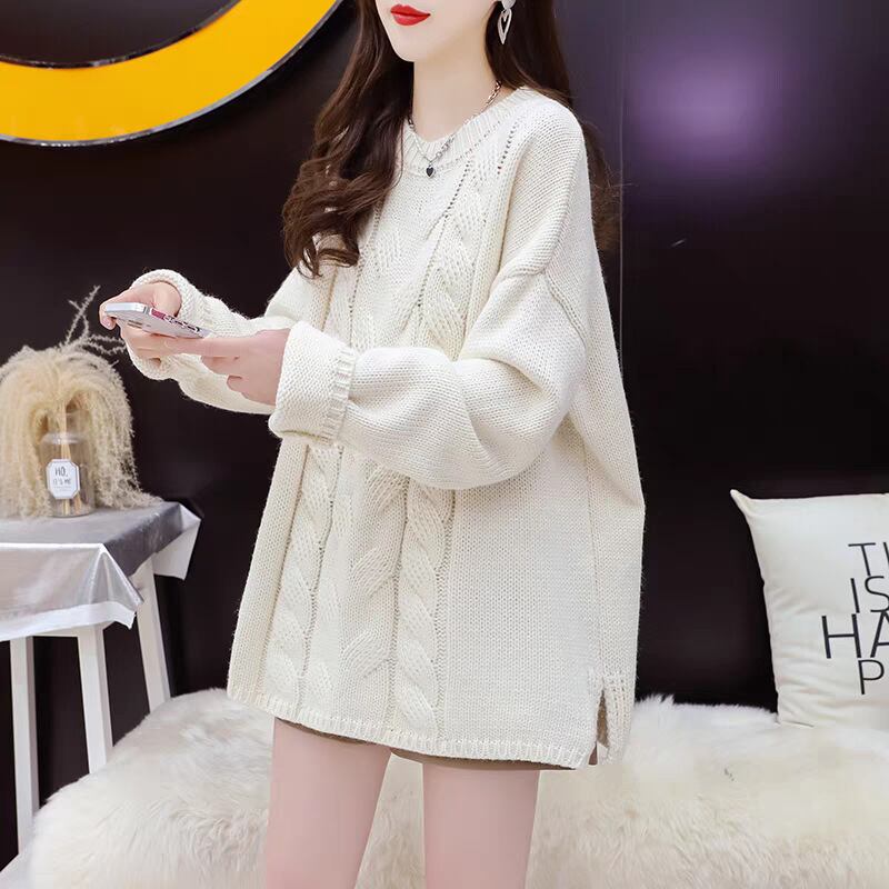 【tops】クルーネックニットセーター　M29162