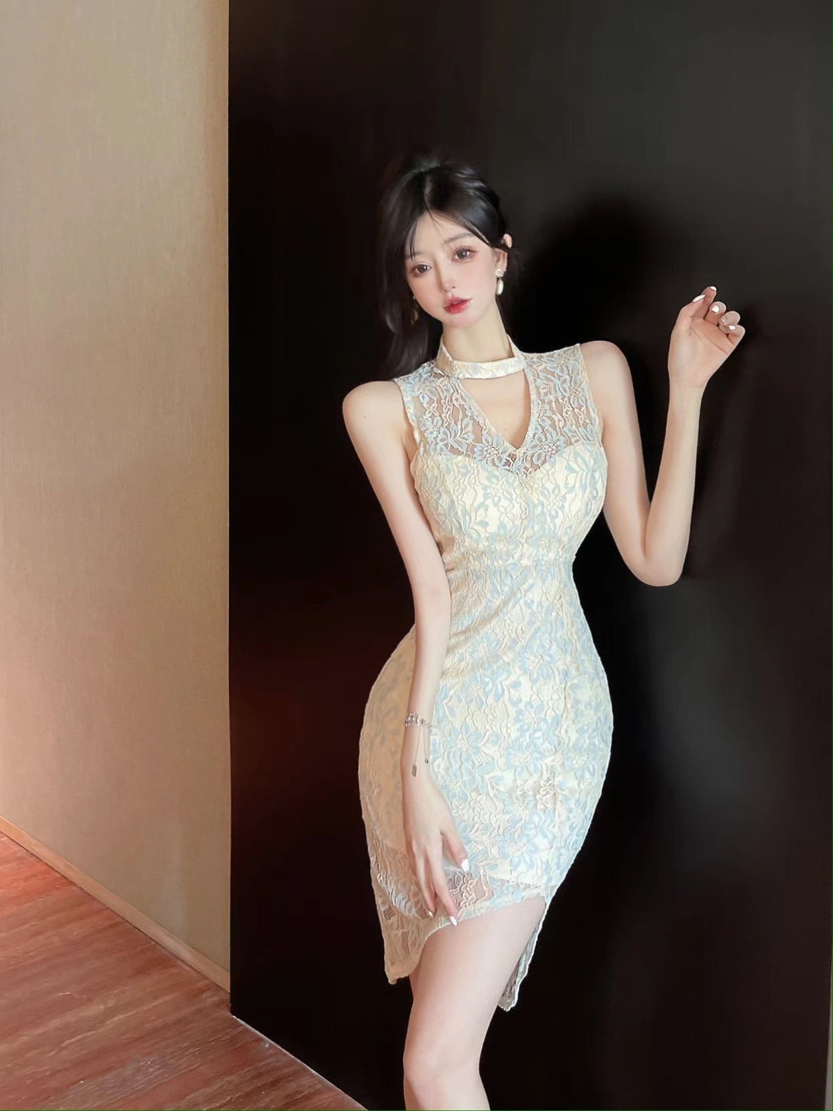 【dress】レースワンピース　M25096