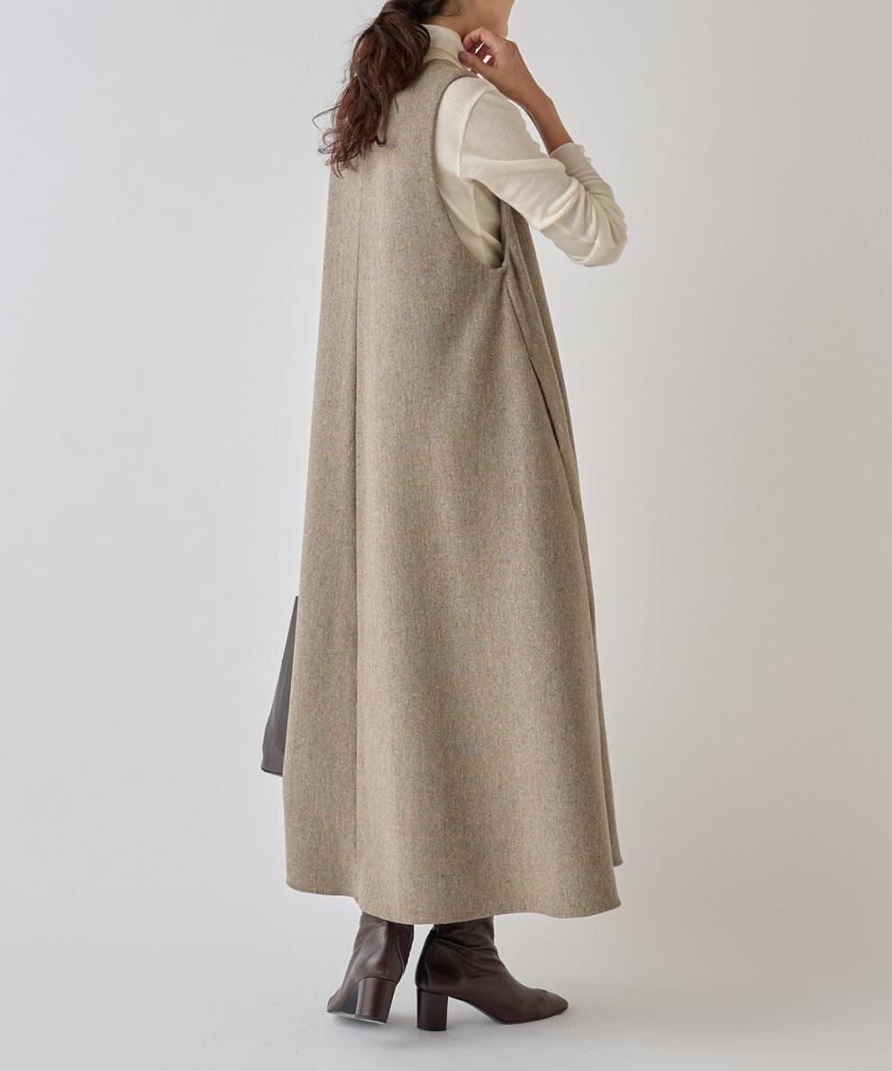 【dress】Vネックベストワンピース　M28039