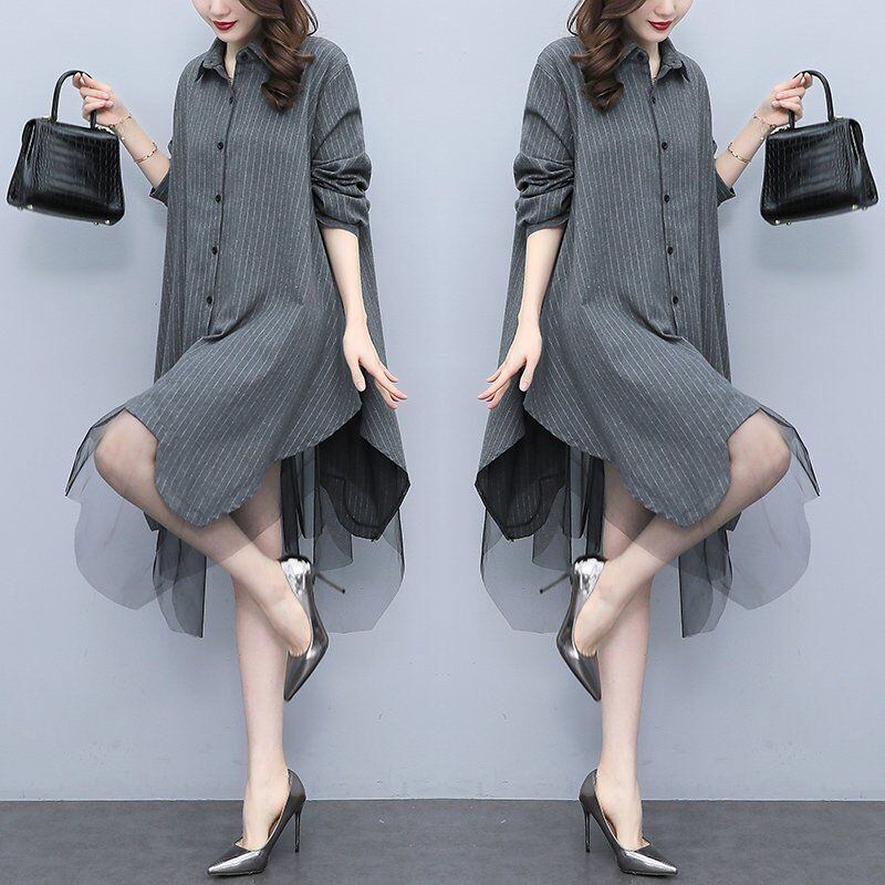 【tops】メッシュ切り替えブラウスG20362