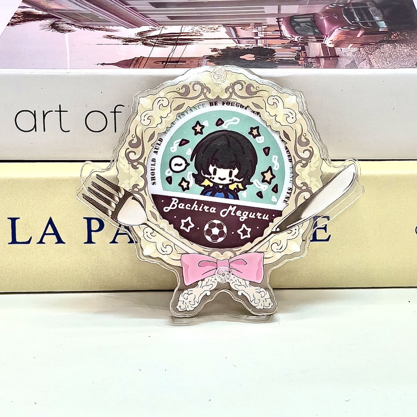 【GOODS】 58mm ディスプレイ ナイフとフォーク 缶バッジホルダー Ｑ2158