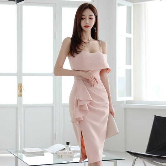 【dress】オフショルダーキャミワンピース G21305