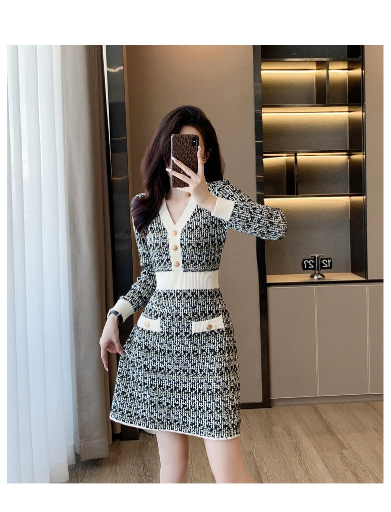 【dress】ニットワンピース　M25483