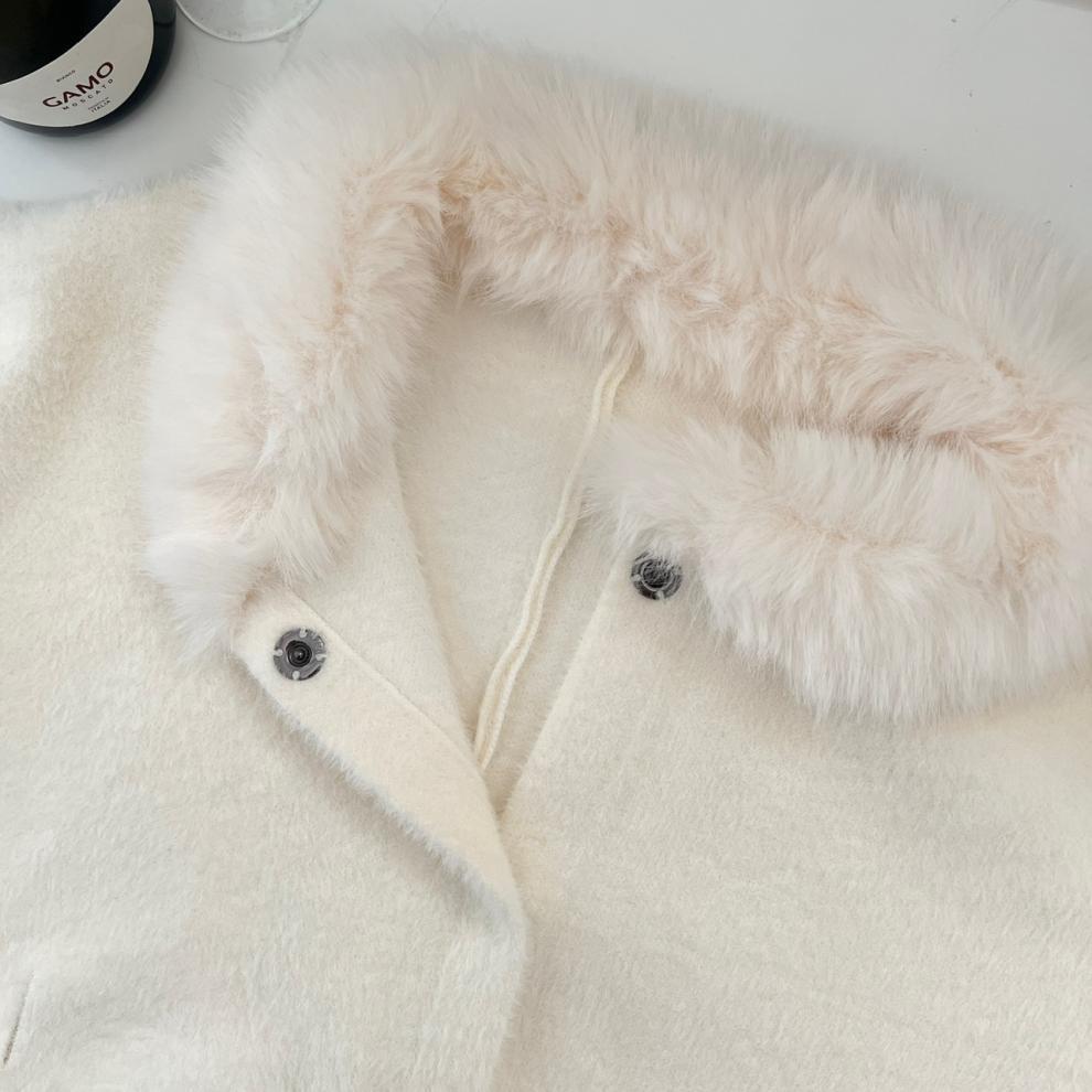 【outer】ファーケープコート　M27723