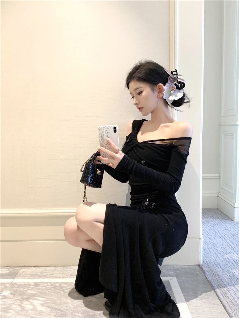 【dress】不規則 イレギュラーデートワンピース　M28177