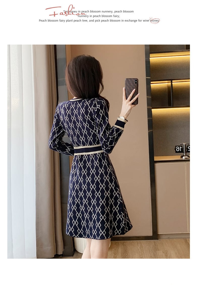 【dress】ニットワンピース　M25462