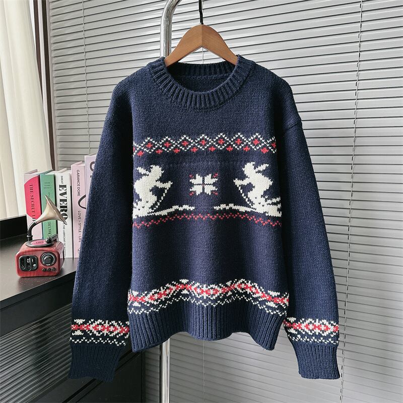 【tops】クルーネックニットセーター　M27916