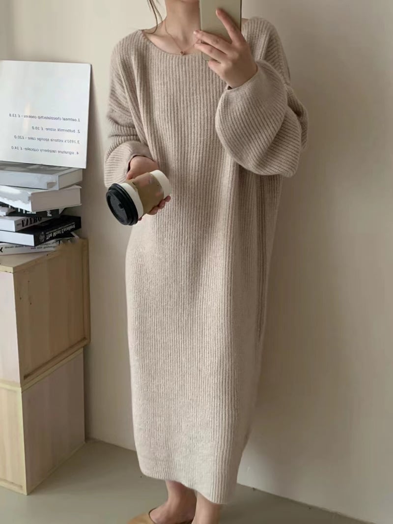 【dress】ニットワンピース　M25568