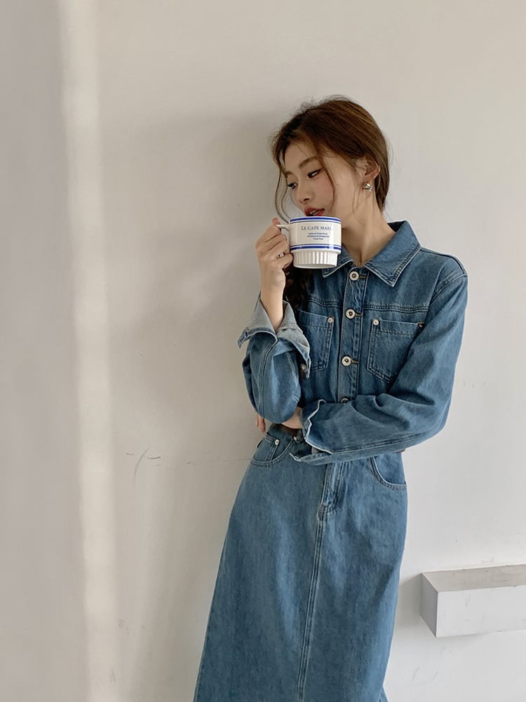 【dress】デニムワンピース　M25503