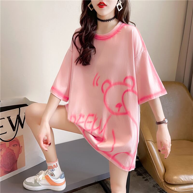 【tops】スウィート韓流スタイルトップス合わせやすいINS風Tシャツ G6704