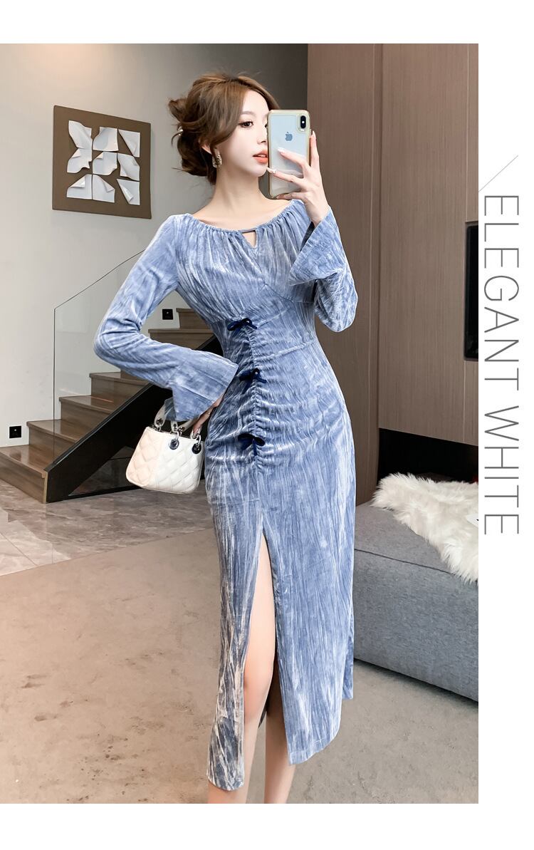 【dress】スリットワンピース　M28544