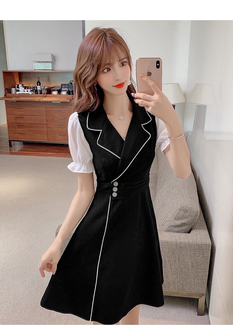 【dress】ファッションand清新!気質満点レトロスウィート着痩せワンピース G1506