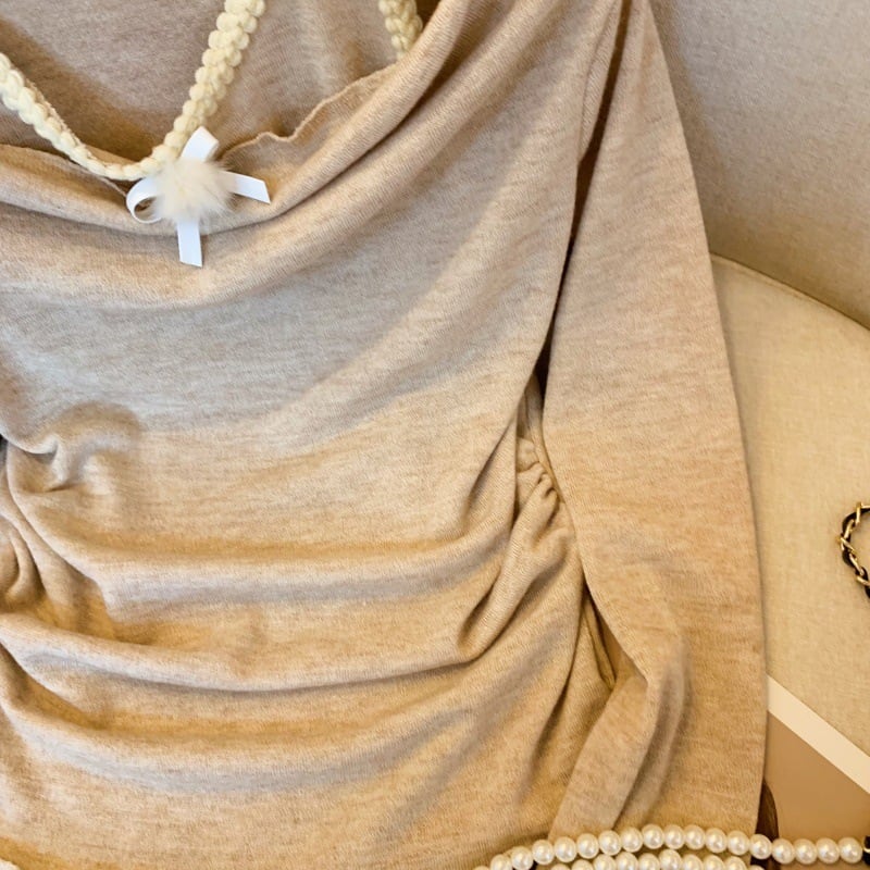 【tops】ドッキングニットトップス　M29224