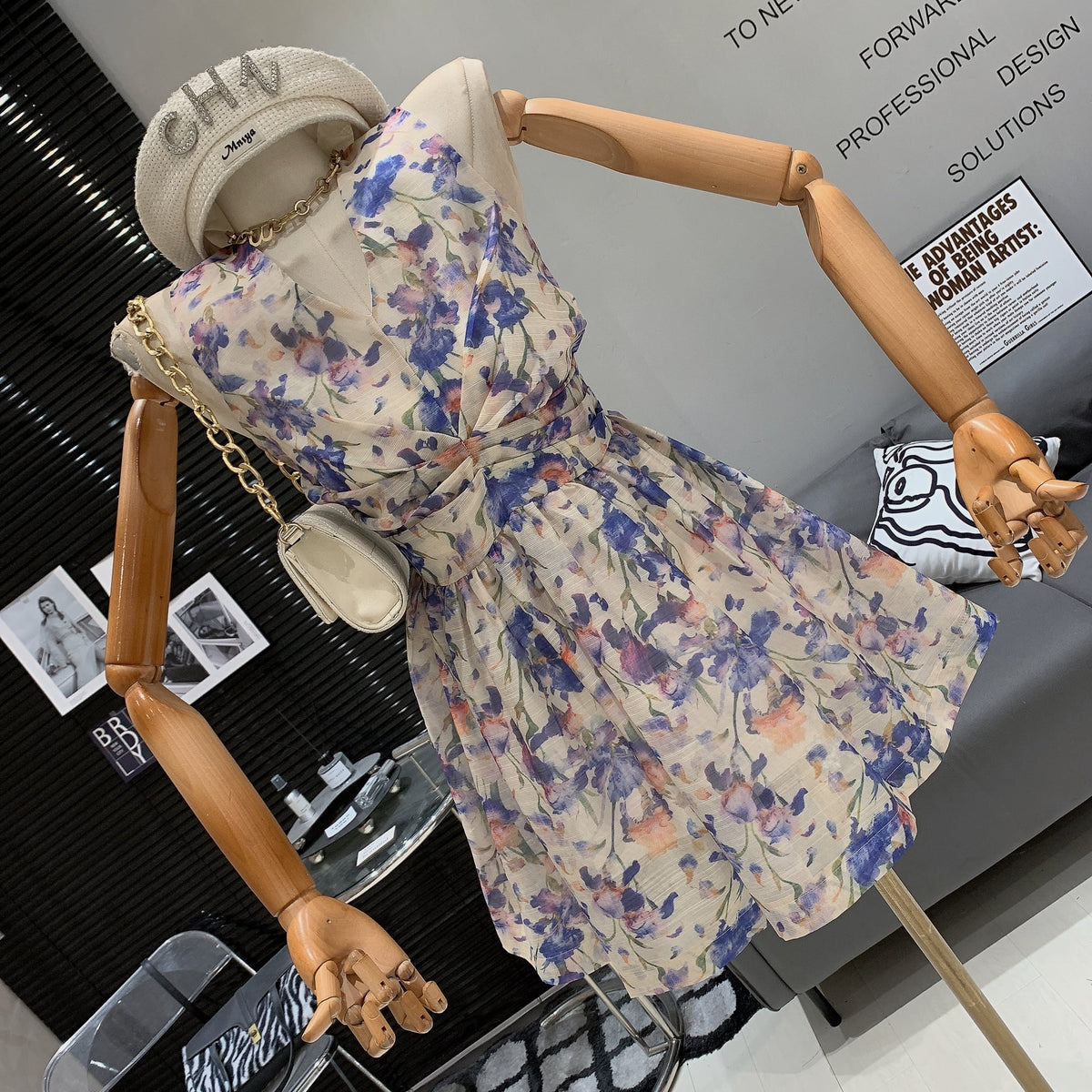 【dress】花柄ワンピース　M24994