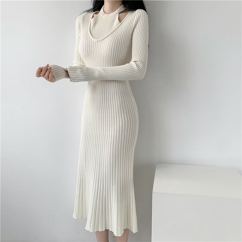 【dress】ニットワンピース　M18843