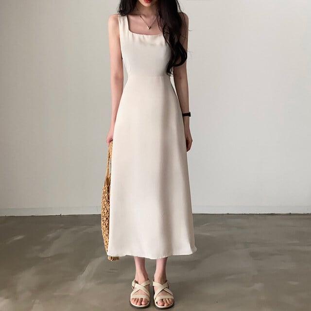 【dress】ウエストリボンキャミワンピースF7470