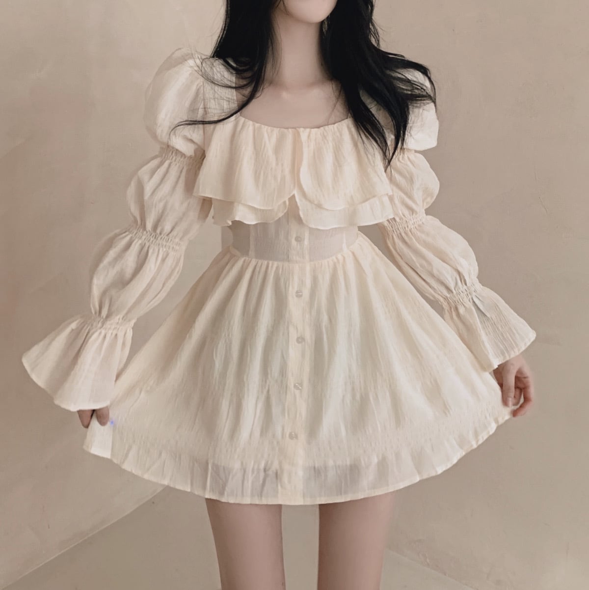 【dress】フリルワンピース　M29428