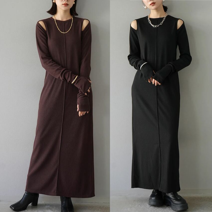 【dress】オフショルダーワンピース　M26626