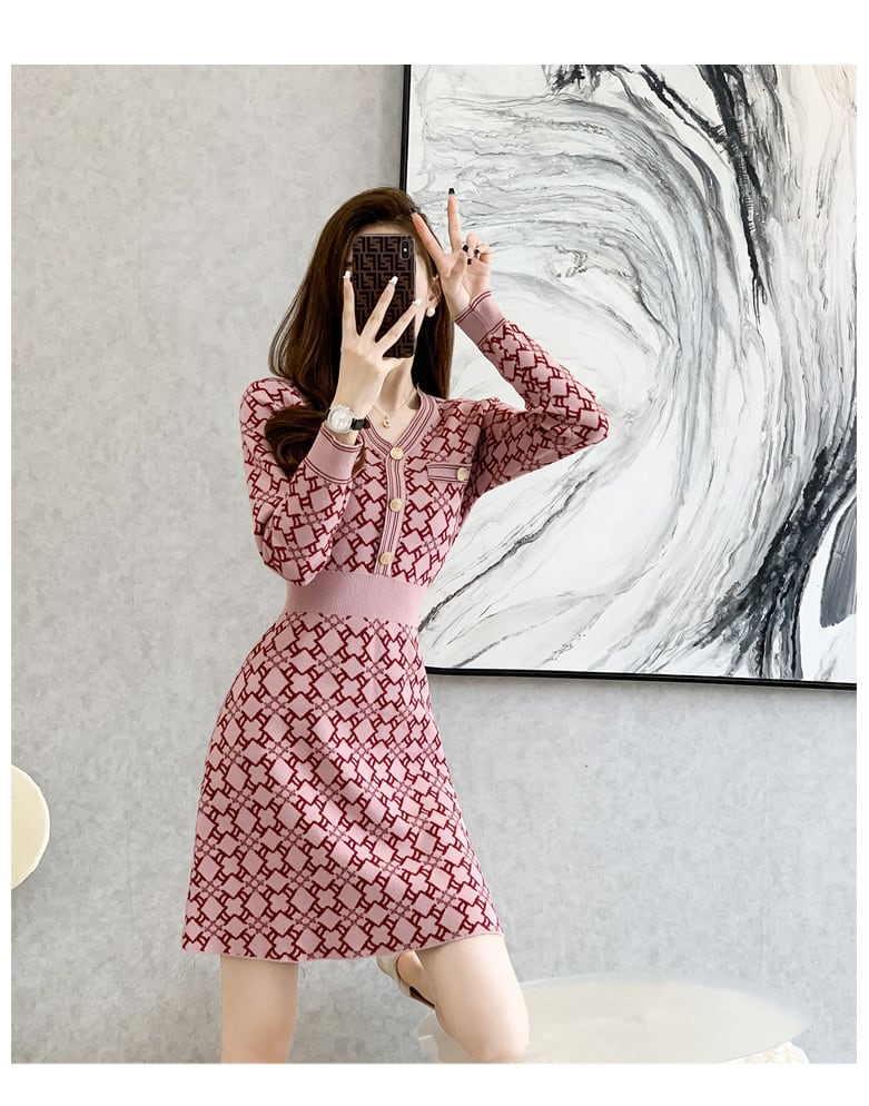 【dress】ニットワンピース　M25502