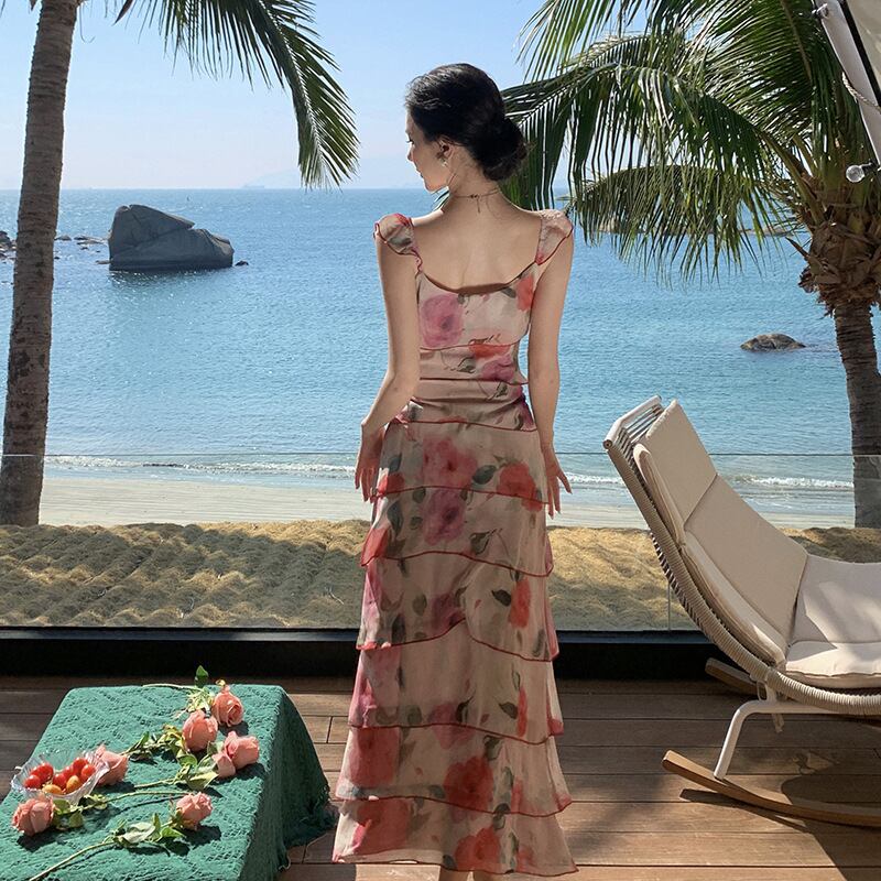 【dress】プリントキャミワンピース　M30177