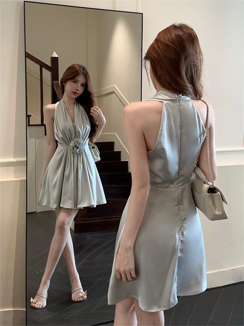 【dress】ホルターネックワンピース　M24815