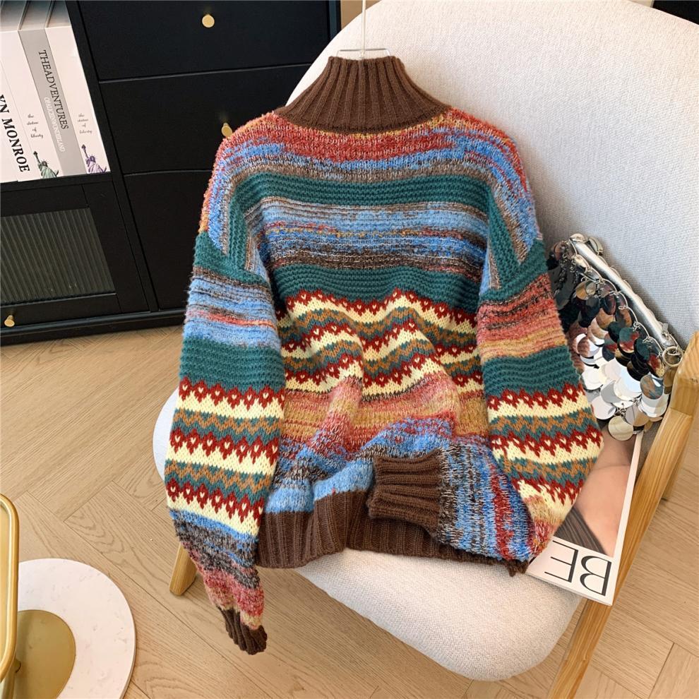 【tops】ハイネックニットセーター　M28230